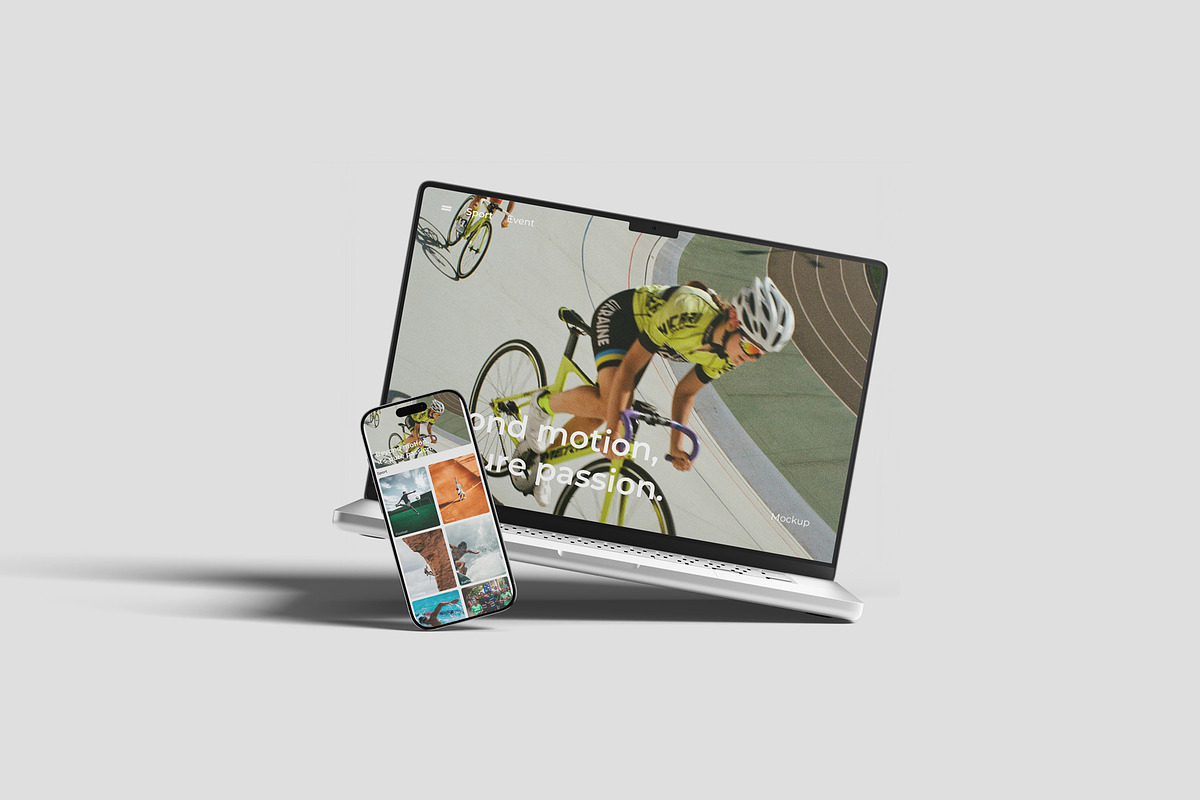 Laptop And Phone Mockup, a Wearable Device Mockup by scribrostudio (Photo 5 of 11)