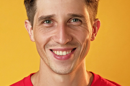 Happy man positive expression optimistic lifestyle, a Person Photo by Photo Drive Studio
