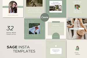 Sage Instagram Template Canva