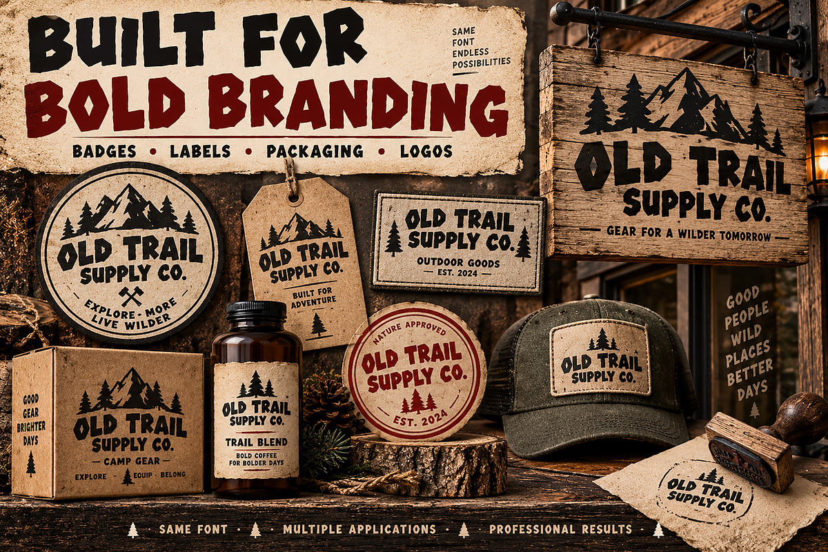 Woodblock Cutter – Display Font, a Script Font by Wow Magic (Photo 4 of 5)