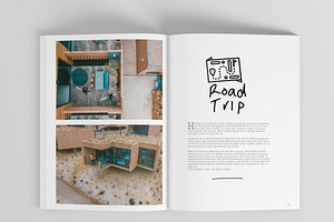 52 Pages Road Trip Magazine Template