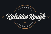 Kaleidos Rough, a Script Font by Mika Melvas (Thumbnail 1 of 8)