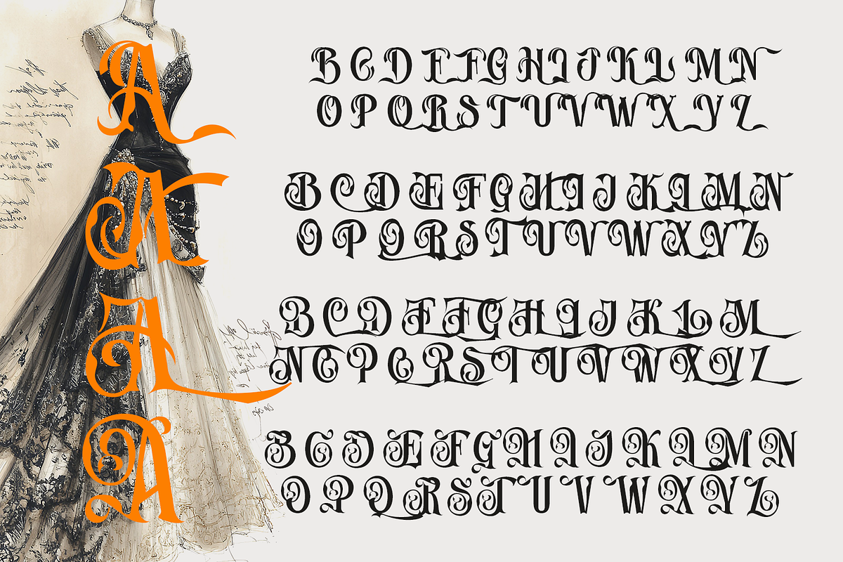 Cahyper Decorative Typeface, a Blackletter Font by TypeClassHeroes (Photo 7 of 10)