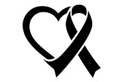 Cancer Awareness Ribbon Silhouette, a Seasonal Illustration by Designer_Momina (Thumbnail 11 of 11)