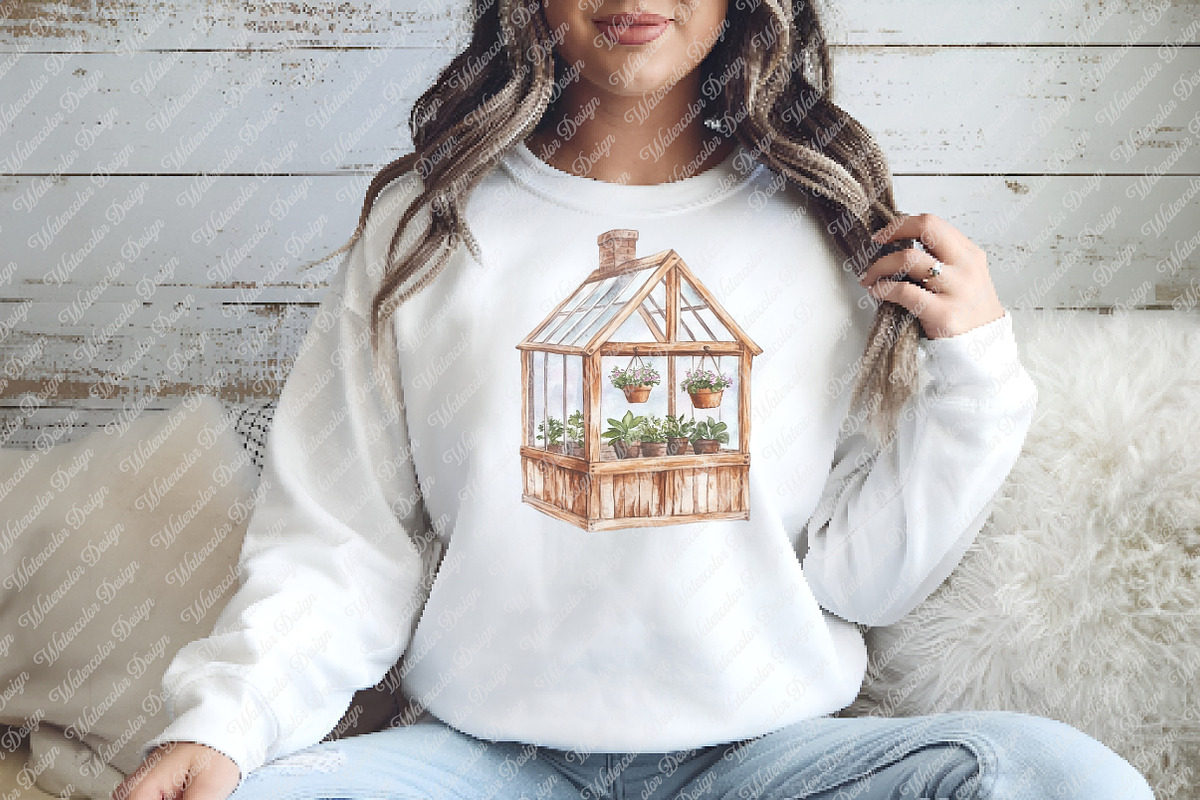 Watercolor Little Wooden House Clipa, an Illustration by Watercolor design (Photo 7 of 12)