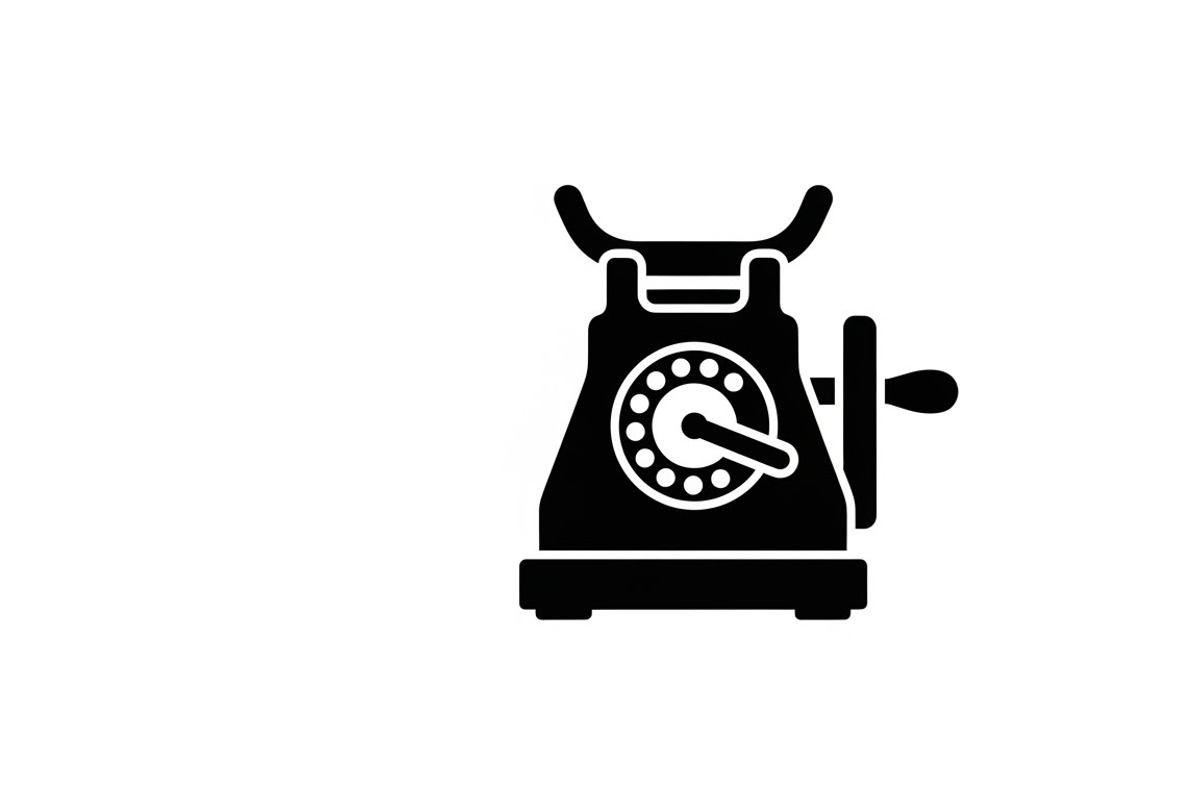 A classic vintage phone silhouette, an Illustration by Amazin_art (Photo 23 of 25)