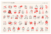 Christmas Doodles illustrations, a Decorative Illustration by Marish (Thumbnail 4 of 10)