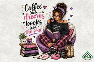Coffee Dreams PNG, a Seasonal Illustration by Craft Nest