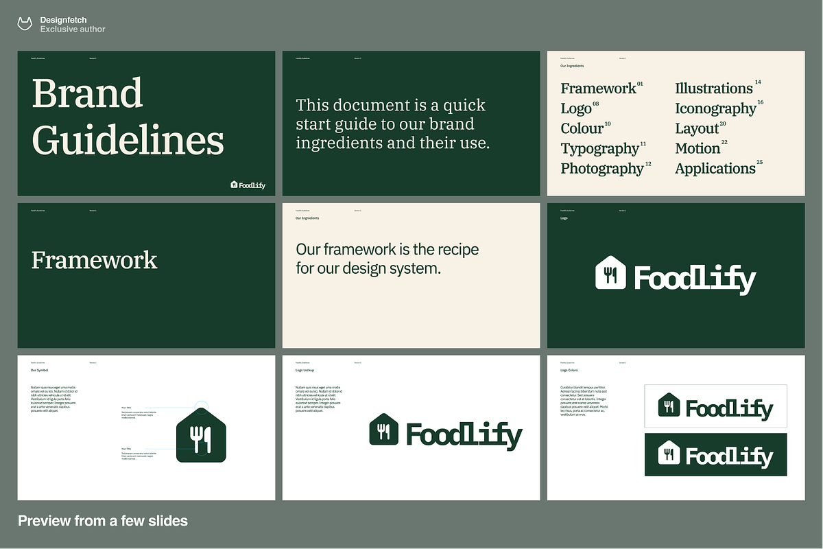 Brand guidelines template, a Presentation Template by Oday Noon (Photo 3 of 7)