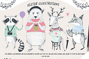 Friends of Forest Illustrations Set, an Illustration by Bibela (Thumbnail 3 of 8)