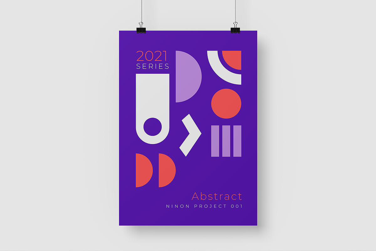 Modern Minimal Poster Templates, a Marketing Template by QASO (Photo 4 of 6)