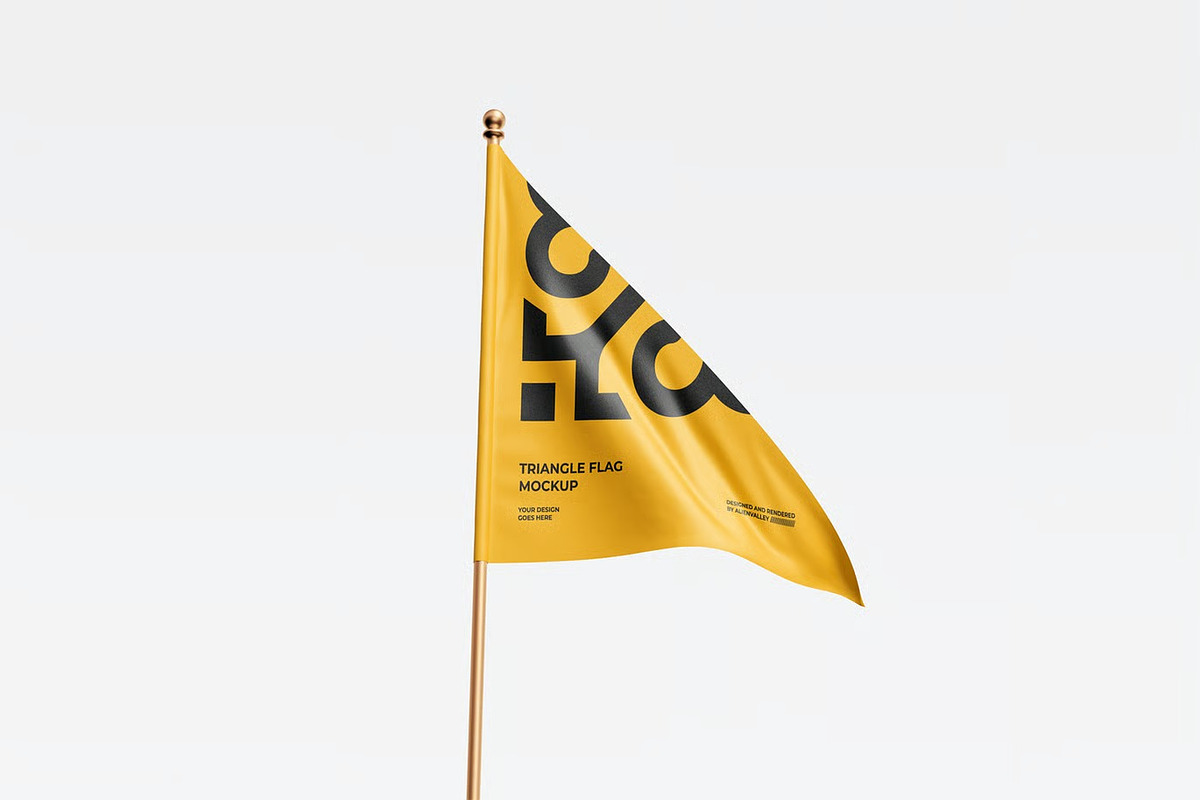 Flag Mockup, an Advertising Mockup by zpackcreative (Photo 4 of 7)