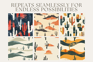 8 Desert Nomad Seamless Patterns