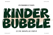Kinder Bubble, a Script Font by InermediaSTUDIO (Thumbnail 1 of 7)