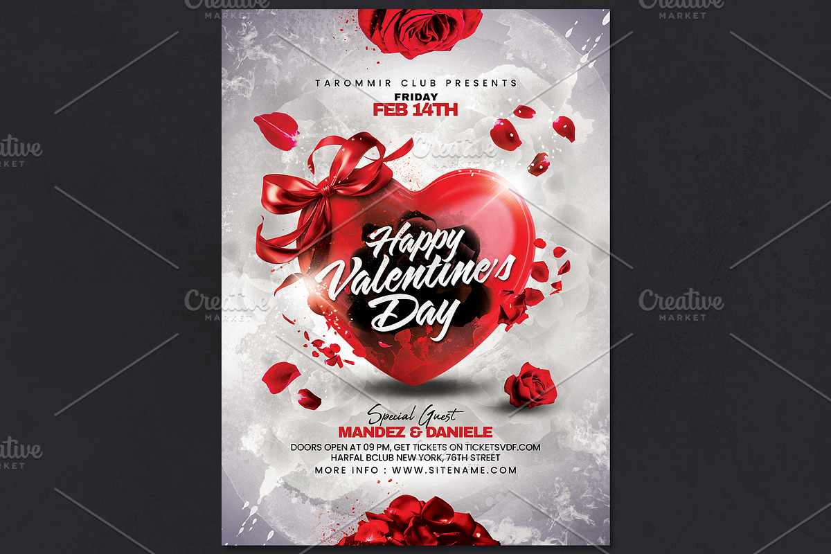 Valentines Day Flyer, a Flyer Template by Tarommir (Photo 3 of 4)