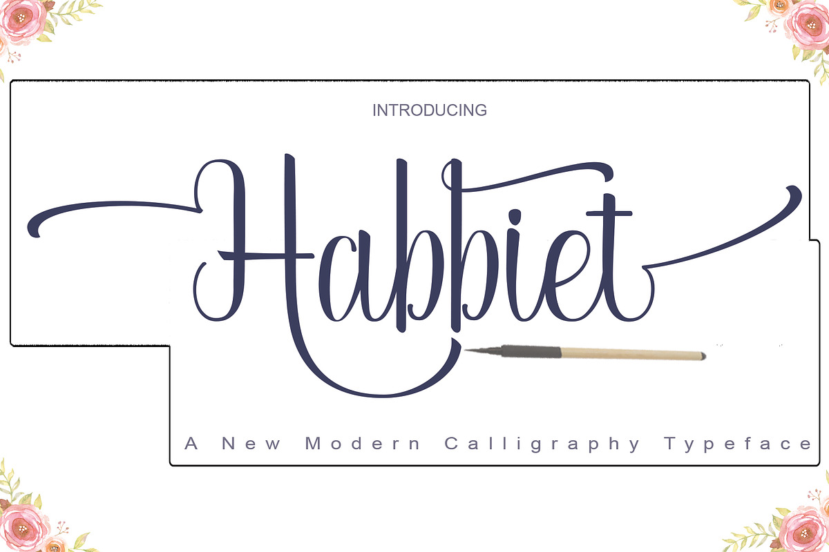 Habbiet, a Script Font by PollemSt (Photo 1 of 7)