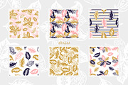 Tropical Leaves Patterns & Set, a Pattern Graphic by AllNikArt (Thumbnail 2 of 3)