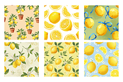 Lemon Fruit Seamless Pattern Designs, a Texture Illustration by BerryPieArt (Thumbnail 2 of 3)