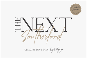 The Next Southerland Font Duo, a Serif Font by Vilogsign