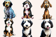 Hairy Doodle Dogs Illustrations, an Animal Illustration by PrintHaven Designs (Thumbnail 7 of 12)