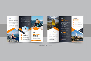 Travel agency trifold brochure, a Brochure Template by Pavel_design
