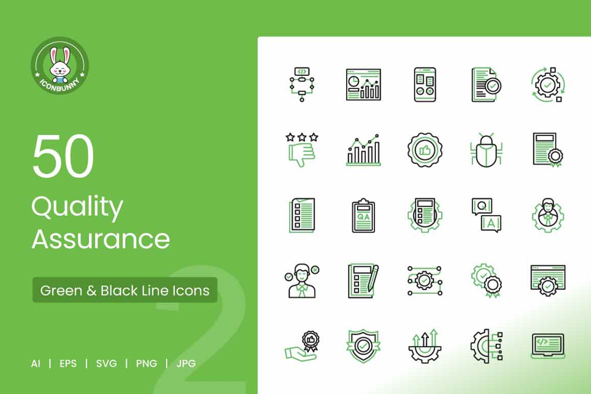 Quality Assurance Green & Black Icon, an Icon by IconBunny (Photo 1 of 2)