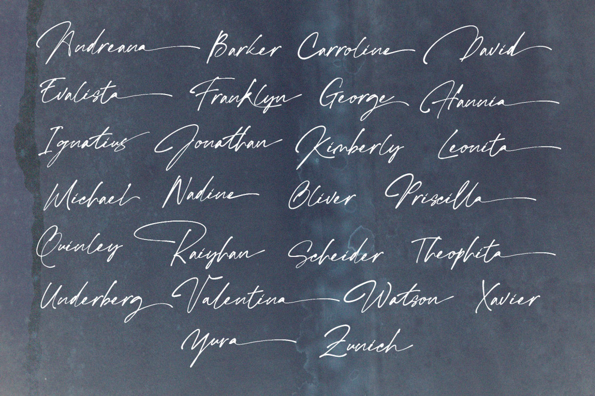 Scoottburg - Modern Calligraphy, a Script Font by Anxiety Studio (Photo 14 of 17)