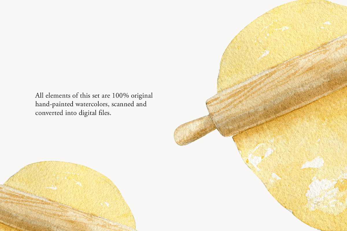 Watercolor Baking BUNDLE, a Food Illustration by NiKO (Photo 7 of 13)