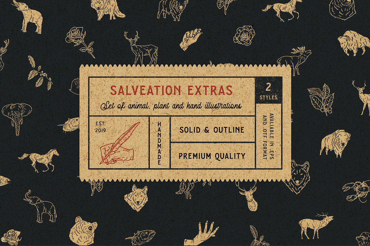 Salveation Font Collection, a Slab Serif Font by Runsell Studio (Photo 10 of 11)