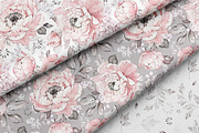 Pink Watercolor Peonies Pattern, a Pattern Graphic by Lisima (Thumbnail 7 of 16)