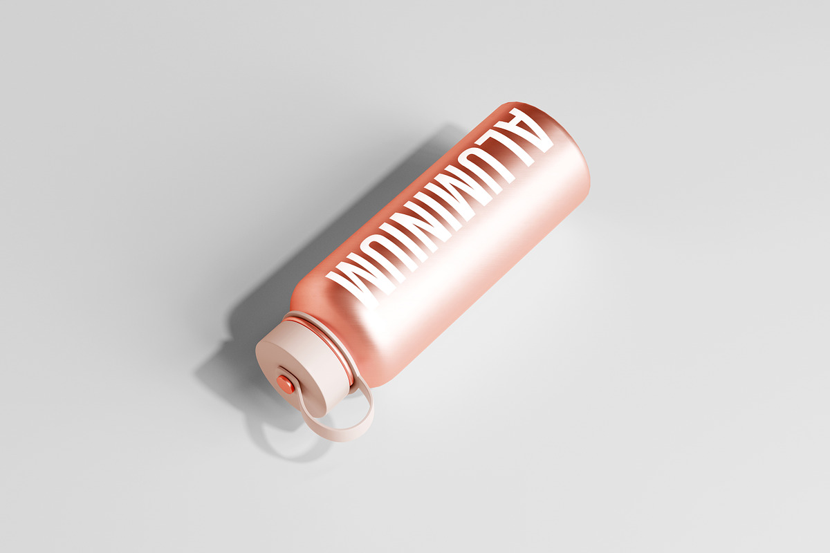 Aluminum Water Bottle Mockup Bundle, a Packaging Mockup by pmvch (Photo 38 of 51)