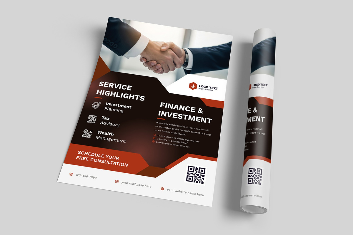 Finance & Investment Flyer Template, a Flyer Template by zahidhossainalif (Photo 2 of 5)