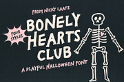 Bonely Hearts Display Font, a Handwritten Font by Nicky Laatz (Thumbnail 1 of 11)