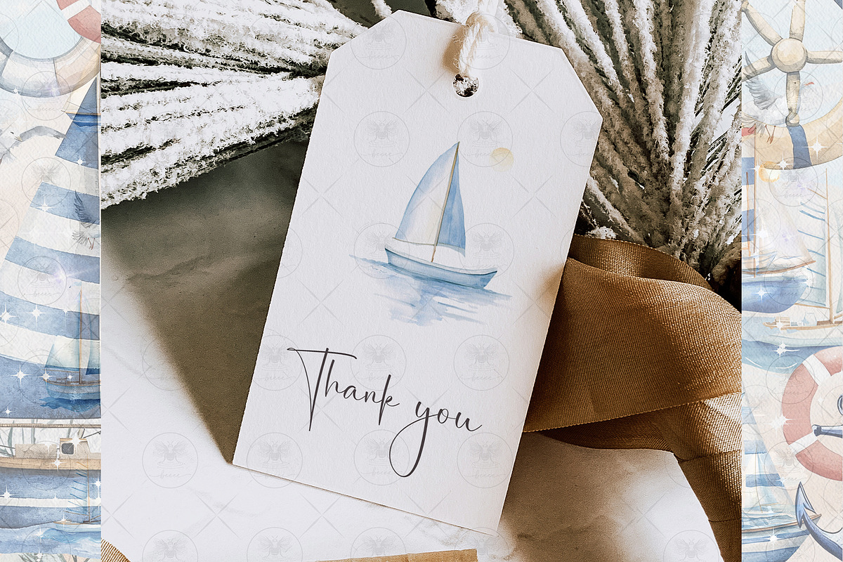 Sailboat Sea Board Clipart, an Illustration by BigCakeBee (Photo 4 of 4)