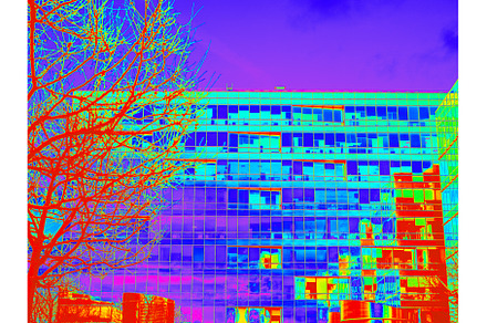 Infrared Thermal Image of Building