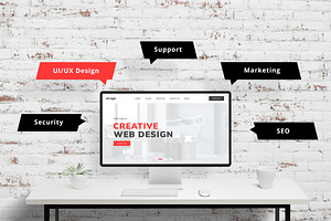 Web Agency Monitor Mockup