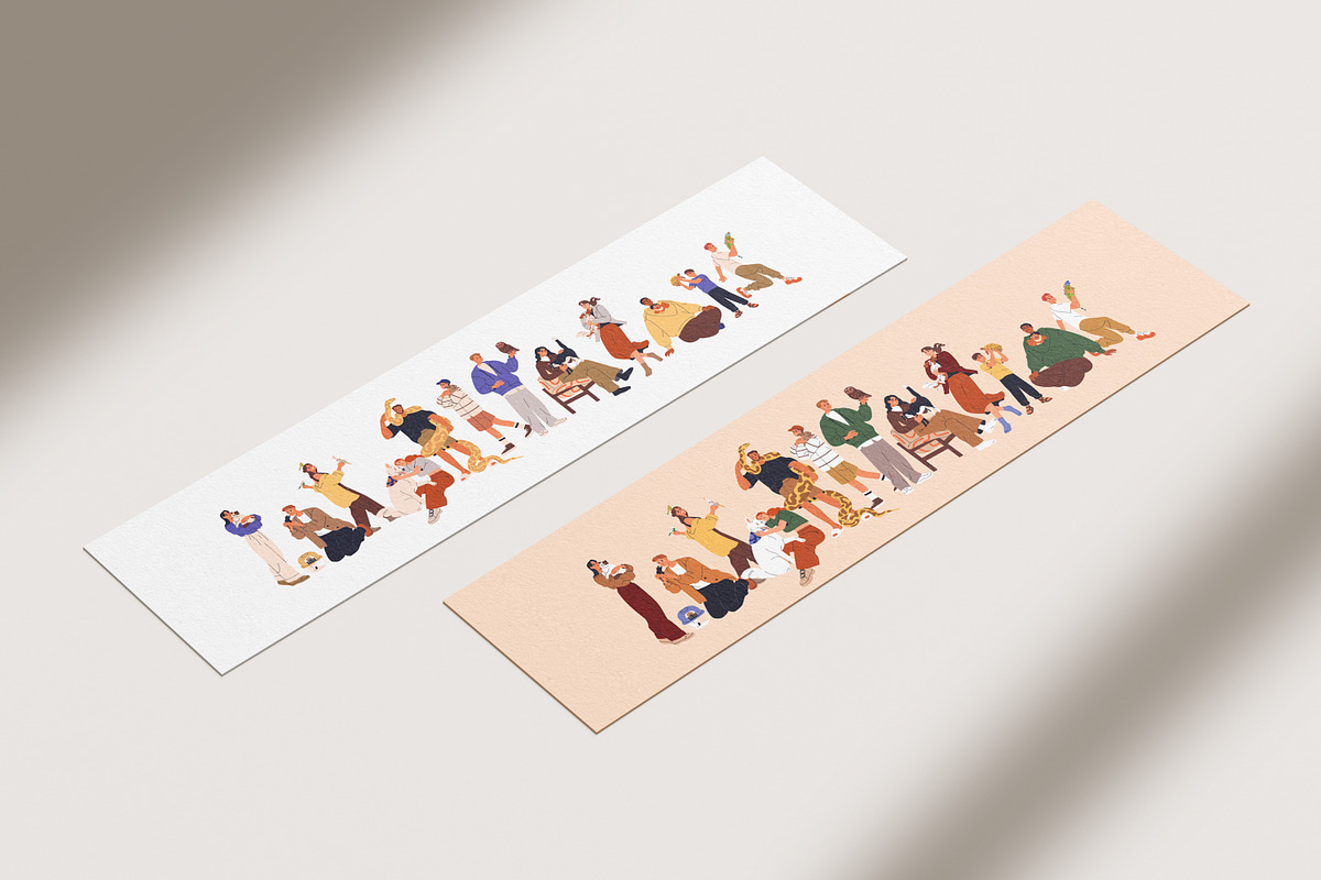Happy people with cute pets, animals, an Animal Illustration by Good Studio (Photo 10 of 10)