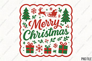 Merry Christmas Coquette PNG, an Illustration by CraftArtStudio (Thumbnail 1 of 4)