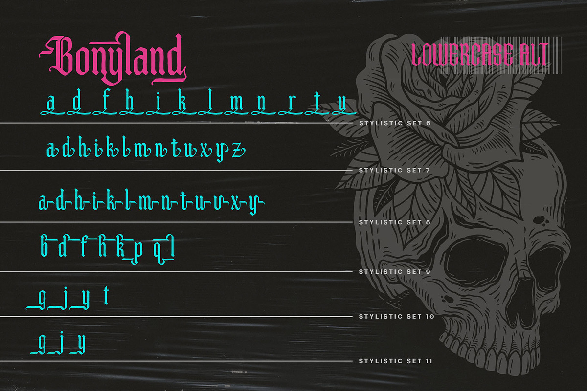 Bonyland Blackletter Font, a Blackletter Font by alit design (Photo 12 of 15)