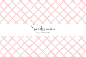 soft pink lattice seamless pattern, a Pattern Graphic by Pink Studio Art