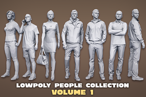 Lowpoly People Casual Pack Volume 1