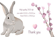 Happy Easter Illustration, a Seasonal Illustration by ArtGiftsStudio (Thumbnail 5 of 5)