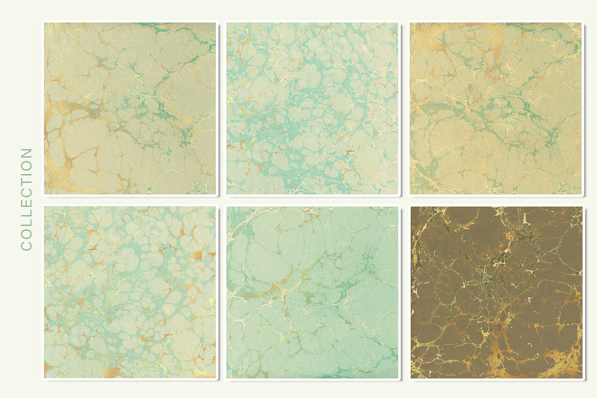 Gold & Mint Green Backgrounds, a Background Graphic by Suna Kosem (Photo 5 of 9)