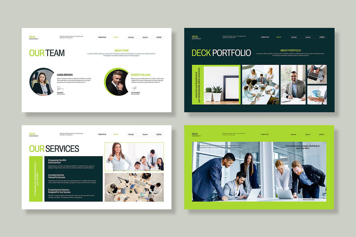 Business Deck Presentation Template preview 4
