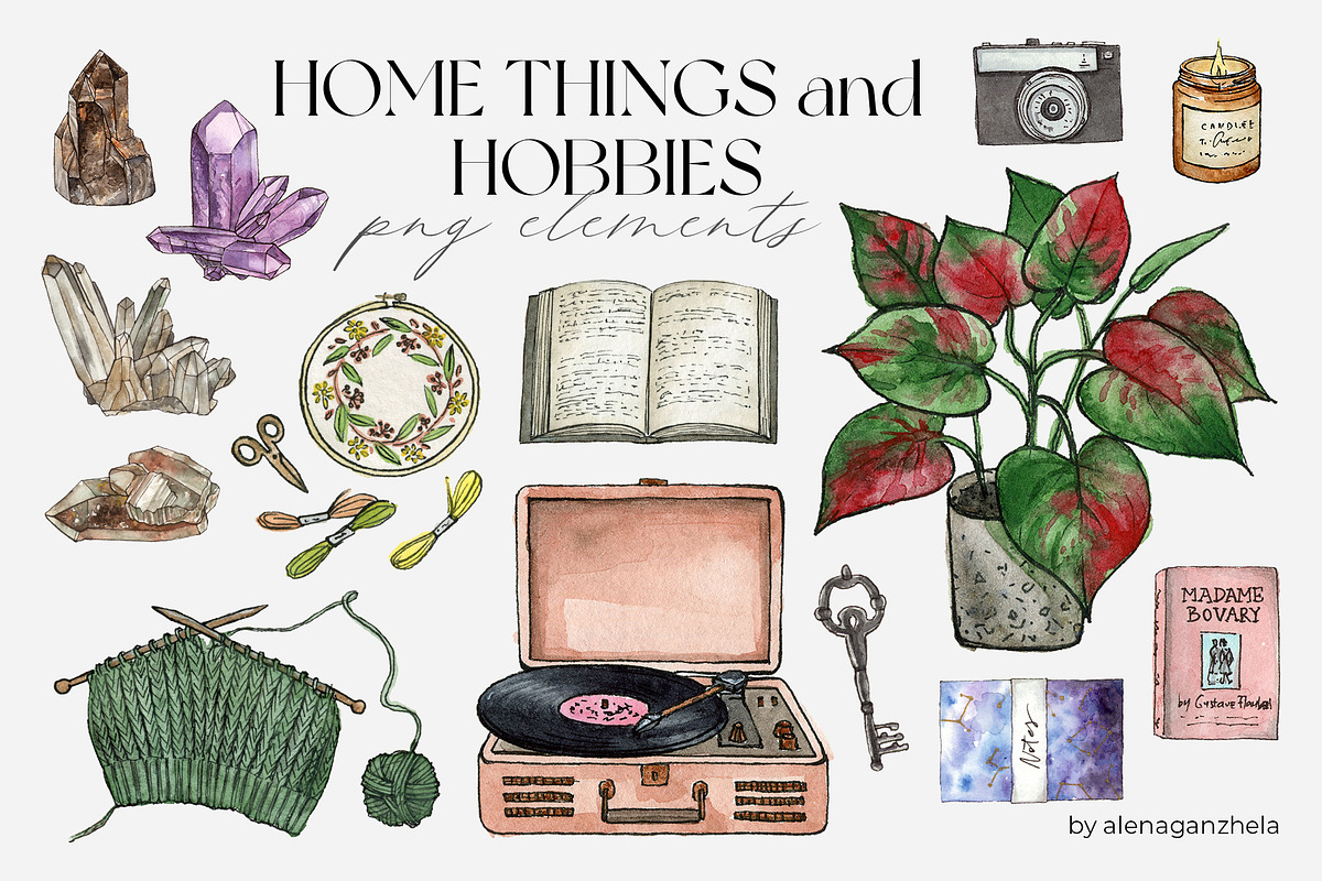 AUTUMN ESSENTIALS fashion watercolor, an Object Illustration by alenaganzhela (Photo 9 of 14)