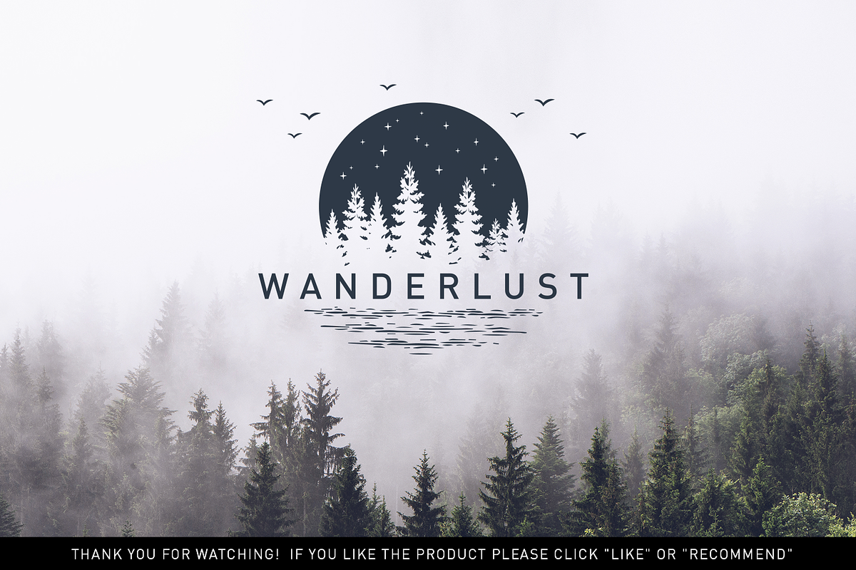 Wanderlust. 15 Double Exposure Logos, a Branding & Logo Template by Cosmic Store (Photo 14 of 14)