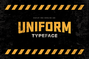 Uniform Display Typeface