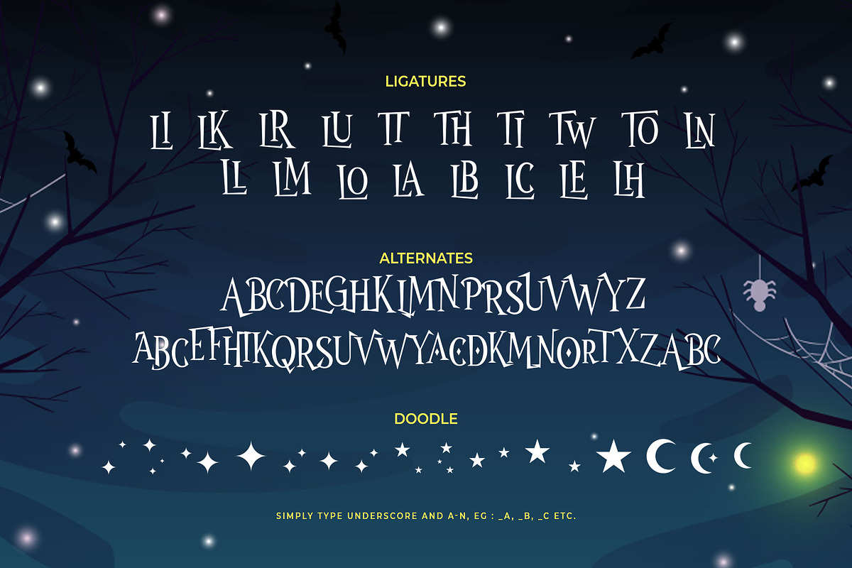 Wonder Night, a Serif Font by Arterfak Project (Photo 11 of 12)