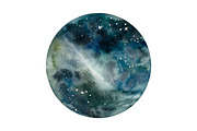 Watercolor Dolphins & Whales poster, an Animal Illustration by Bychovsky design (Thumbnail 3 of 7)