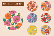 70s RETRO FLORAL PATTERN SET, a Pattern Graphic by Lauren Lesley Studio (Thumbnail 12 of 16)